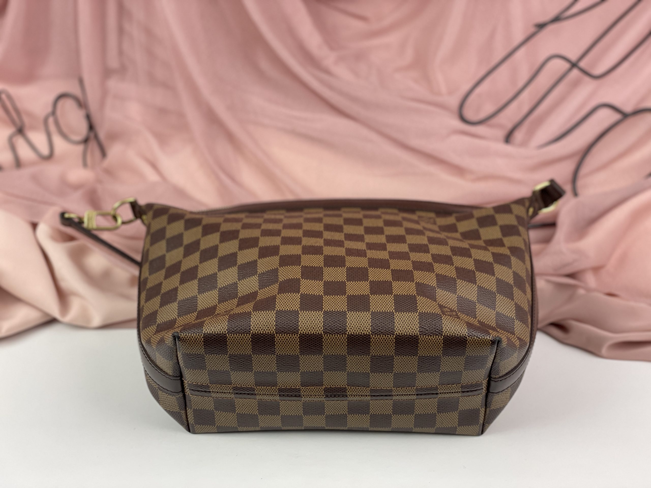 Shop for Louis Vuitton Damier Ebene Canvas Leather Illovo MM Bag