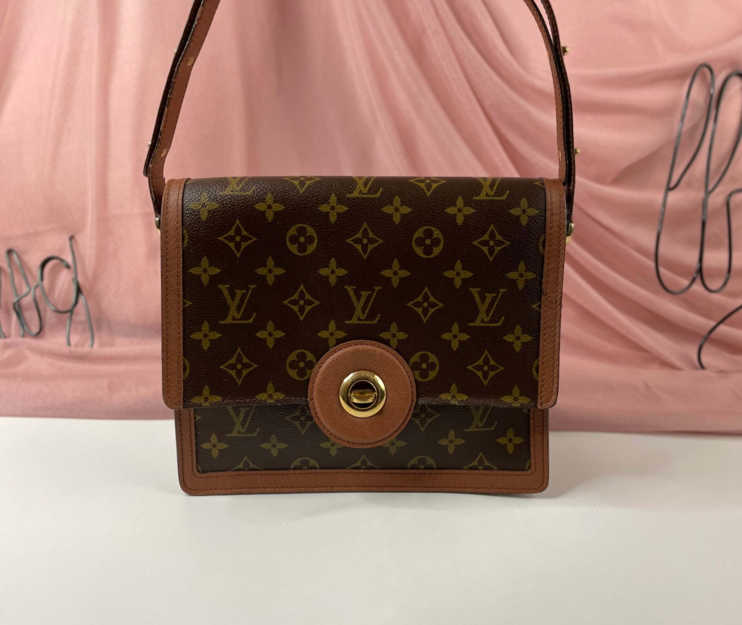 Louis Vuitton Vintage Monogram Raspail Crossbody Bag - Brown