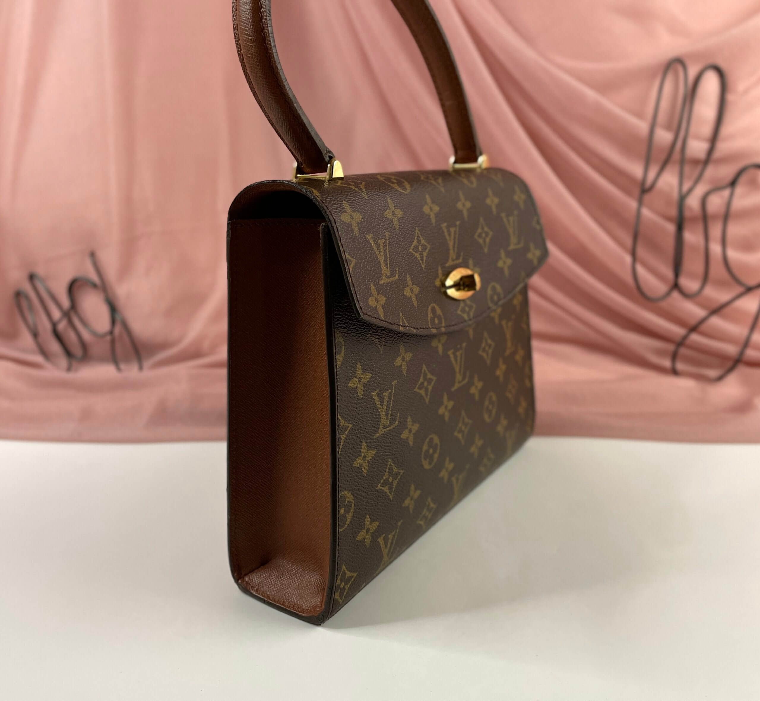 Louis Vuitton Monogram Malesherbes Handle Bag - Brown Handle Bags
